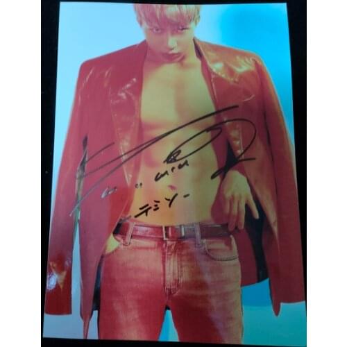 SHINee Taemin Lee SHINEE Autographed Original Photo Signed Autographs Collection 5*7 082021