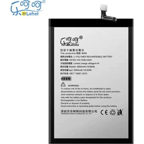 Original LEHEHE BN56 Battery for Xiaomi POCO M2 Pro Redmi 9A 9C 5000mAh Smartphone Replacement Batteries with Tools Gift