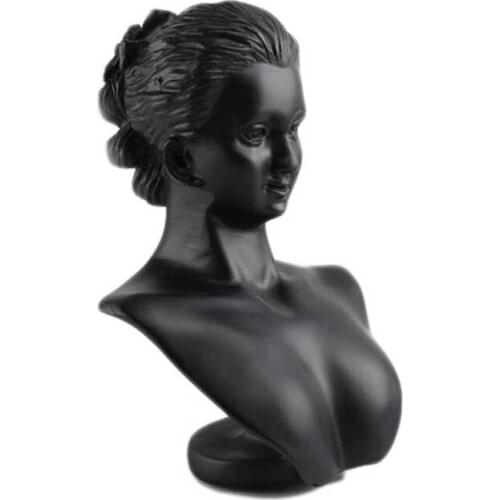 2021Luxury Resin Earring Showing New Medium Portrait Model Earrings Necklace Jewelry Display Stand Necklace Display Props