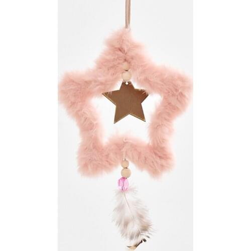 Christmas pink love small pendant bedroom hanging ornaments plush mini cute indoor large scene props decorations