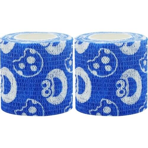 A5KC Self Adhesive Bandage Self Adherent Wrap Elastic Bandages Stretch Wrap Roll Sports Wrap Tape Wrist Ankle Swelling Sprain