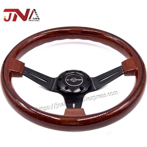 Wood Look Material Sport Steering Wheel Racing Car Accessories Copy Wood Steering Wheel