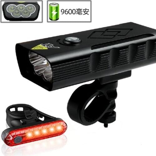 Bike Light MTB Bicycle Front Back Rear Taillight Cycling Safety Warning LED Head Lamp Waterproof Flashlight USB Rechargeable