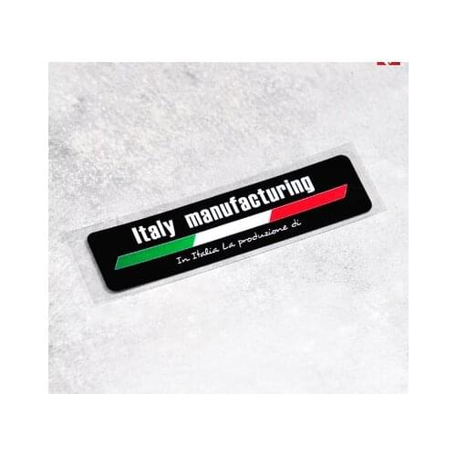 7.5x2cm Italian Flag Stripes Reflective Decal Stickers on Motorcycles Car Accessories