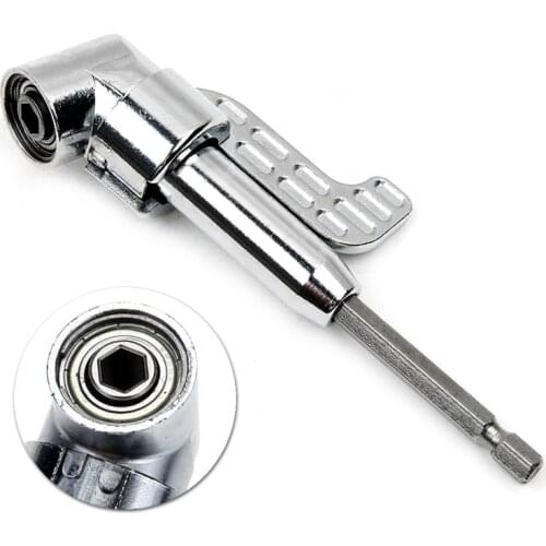 Long-type Magnetic Angle Driver Screwdriver Bit Extension Hex Drill Bending Adapter 1/4" Hex Shank Adjustable Corner Device Tool