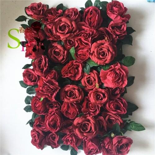 SPR Silk Peony Hydrangea Flower Wall Backdrops For Wedding Romantic Photography Backdrops Silk Flower Panels 40*60cm