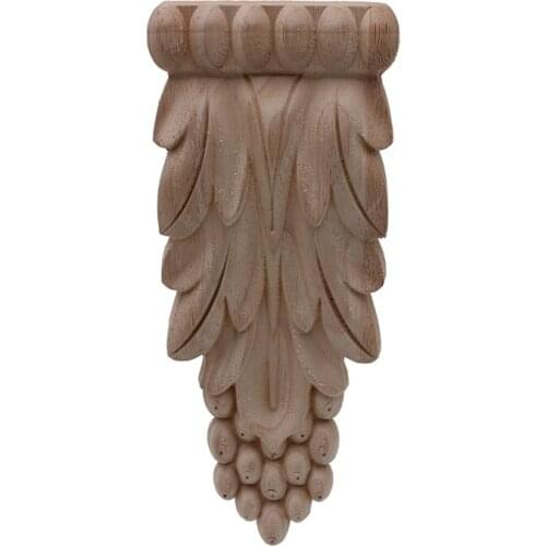 VZLX Wooden Wood Carvings Hanging Supplies Corner Appliques Wedding Home Decoration Accessories Miniatures Woodcarving Wall Door