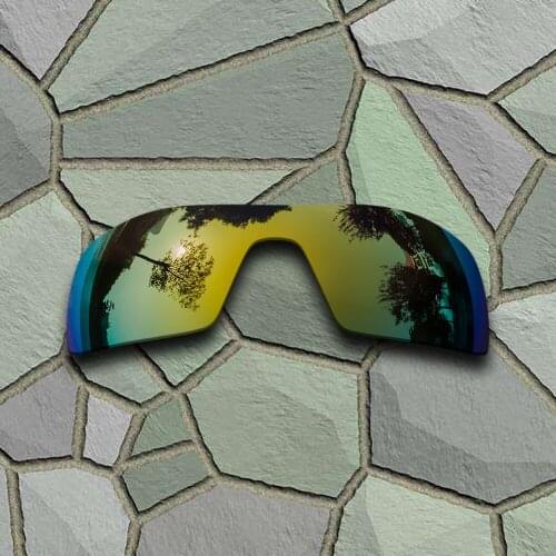 Yellow Golden Sunglasses Polarized Replacement Lenses for Oakley Oil Rig
