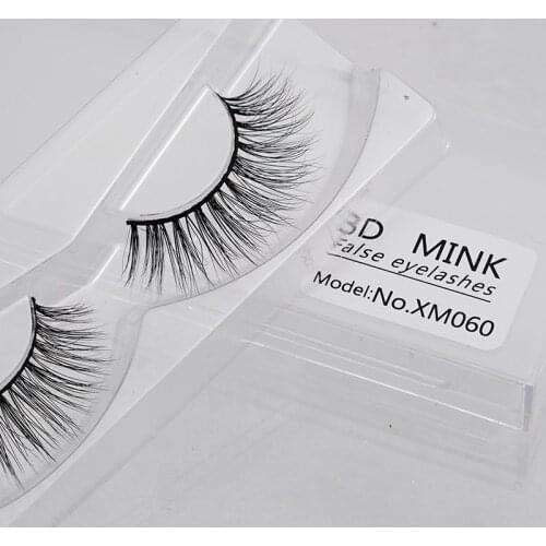 1 Pair natural false eyelashes 3d mink lashes volume soft lashes long eyelash Cross fake mink eyelashes cilios maquiage xm60
