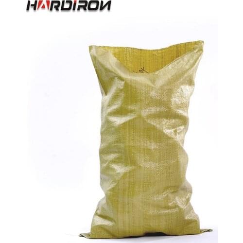 HARDIRON Plastic Yellow Woven Bag Snakeskin Bag Agricultural and Sideline Products Moving Express Packaged Linen Bag