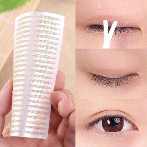20pairs Invisible Double Eyelid Stickers Big Eyes Make Up Eyelid Sticker Double Eyelid Tape Fold Self Adhesive Stickers Makeup