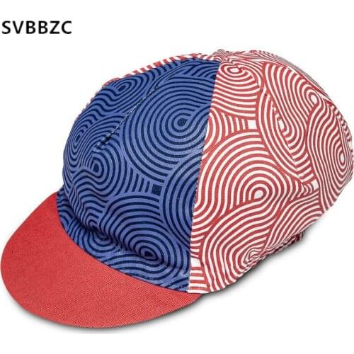 2020 Pro Cycling cap mens Bike Headwear lightweight Road bicycle cycling hat Gorra Ciclismo one size ren blue