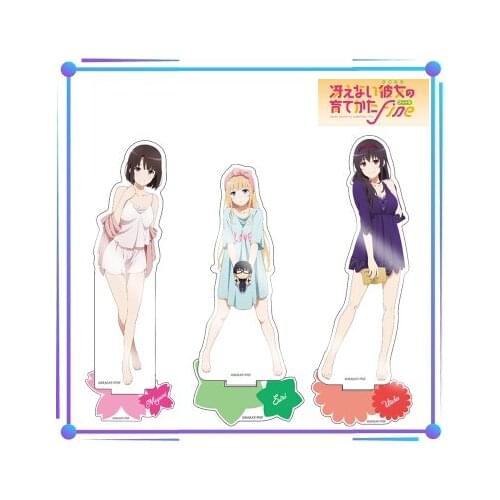 Anime Saekano: How to Raise a Boring Girlfriend Megumi Kato Acrylic Stand Figure Model Desktop Decor Pajamas Series Xmas Gifts