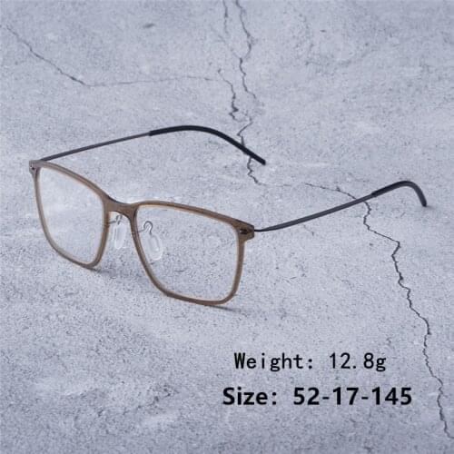 Denmark Brand Square Green Frame Women Men Korean No Screw Myopia Eyewear Frame Eyeglasses Mens Eyeglasses Brand Designer