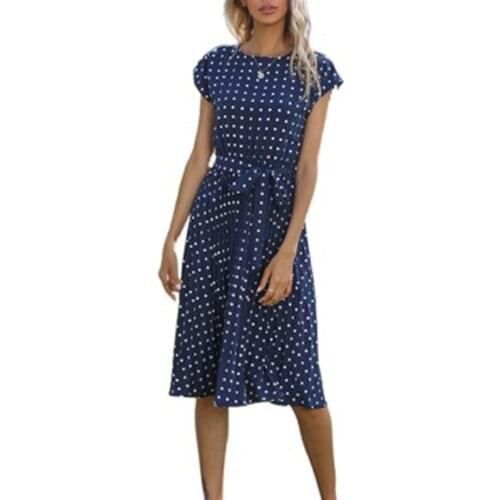 Fhumig Summer Polka Dot Dresses