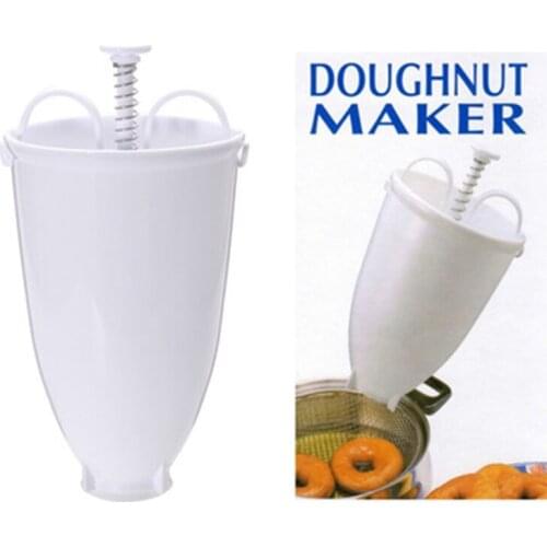 Donut Mould Easy Fast Portable Donut Maker Manual Waffle Dispenser Doughnut Machine Arabic Waffle Plastic Lightweight Deep Fry