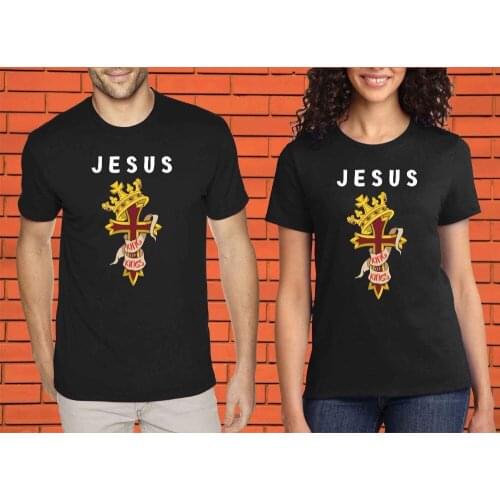 Jesus King Praise God Religious Belief Worship Christian Jesus Prayer 2019 New Arrival MenS Summer Hip Hop Short Sleeve T Shirt
