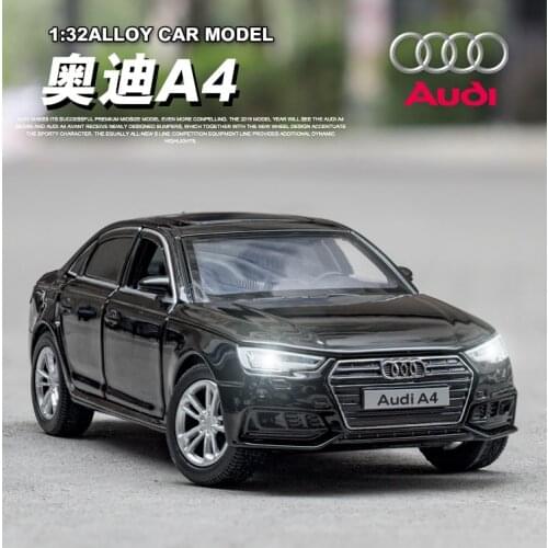 1:32 simulation 17 Audi A4 alloy family car model pendulum six door with sound and light childrens toys
