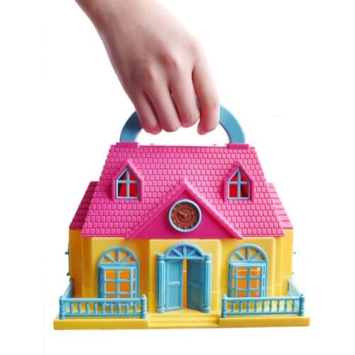 Simulation DIY Miniature Princess Doll House Villa Castle Model Educational Toy