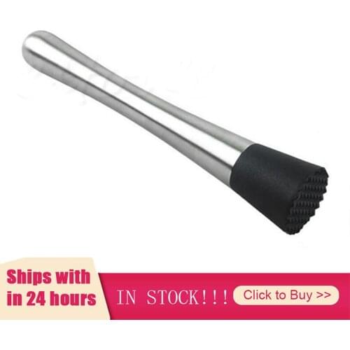 Stainless Steel Wine Mixing Stick Cocktail Shaker Ice Crusher Hammer Barware Tool Bar Utensils Wine Drink Muddler Kitchen Tool