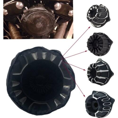 Motorcycle Waterproof Rain Sock Black Air Filter Protective Cover For Harley Touring Dyna Softail Sportster Air Cleaners kits