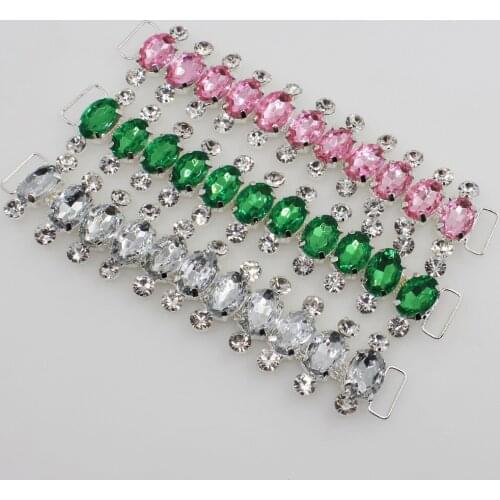 Novelty of 2018 1 pc 120mm shiny bikini with rhinestones connector / buckle metal chain for swimming clothes bikini decorations