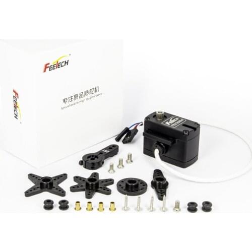 New 360° Feetech Servo 7KG Metal Gear IP67 Waterproof Analog Feedback Servo FB2308M For RC HSP Baja Car Boat Helicopter Airplane