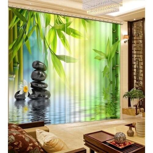 Modern Home Decoration Living Room Curtains bamboo curtains stone curtains