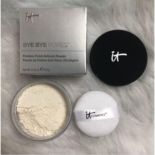 Faciais elebye bye poros poros revestimento poreless airbrush 6.8g fosco solto antioxidantes de seda em