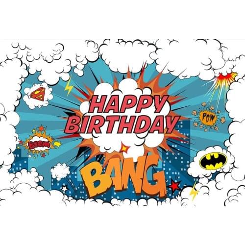 Animation Birthday backgrounds photography vinyl portrait bomb photographic backdrops for photo studio accessories G-1056