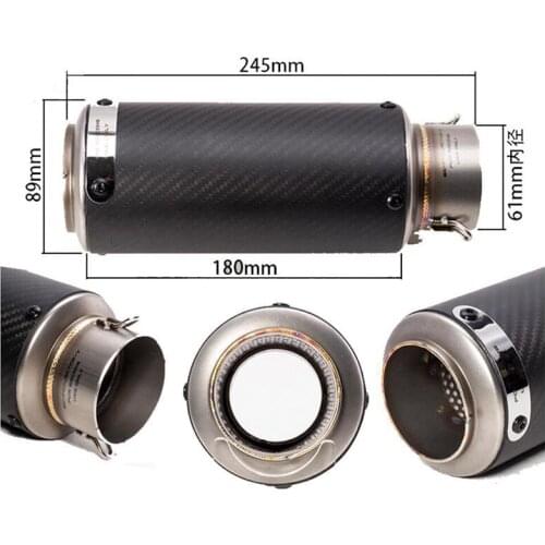 60mm 51mm Motorcycle Exhaust Pipe Yoshimura Escape Exhaust Pipe Silencer Muffler For S1000RR GSXR1000 R1 Z750 R6