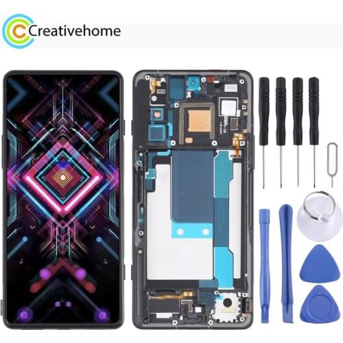 OLED Material LCD Screen and Digitizer Full Assembly With / Without Frame for Xiaomi Redmi K40 Gaming M2012K10C M2104K10AC