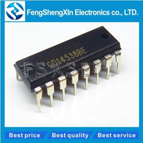 100pcs/lot CD14538BE DIP16 HEF4538BP HEF4538 CD4538BD CD4538BE DIP CD4538 DIP-16 CD4538BCN Multivibrator IC