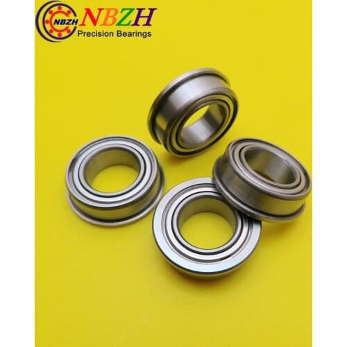 20pcs High quality ABEC-3 Z2V1 F63801 12*21*7 flange bearing Thin wall deep groove ball bearings F63801ZZ 12*21*23*7*1.5 mm