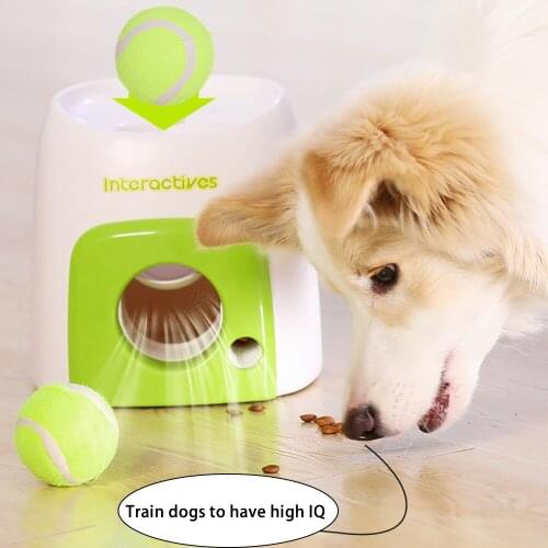 Automatic Ball Launcher Tennis Ball Throwing Machine Fetch Dog Toy Interactive Pet Toys with Ball Dog Training