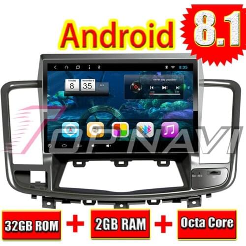 Car PC Head Unit for Nissan Teana 2008 2009 2010 2011 2012 Android 8.1 10.1'' Topnavi Auto Radio Navigation Player NO DVD 2Din