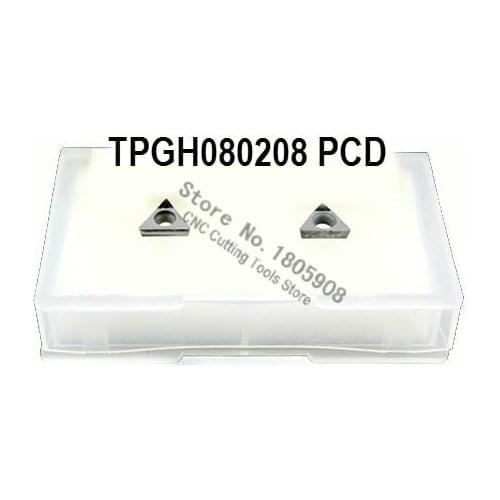 Free shipping 2PCS TPGH080208 PCD Diamond inserts ,Carbide Milling Inserts,CNC Insert, Turning tool insert