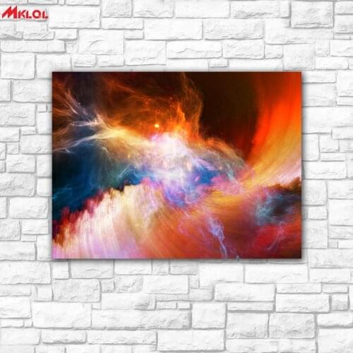 Large Art Nebula Dragon Symphony painting Painting For Living Room Home Decoration Oil Painting On Canvas Wall Painting no fram