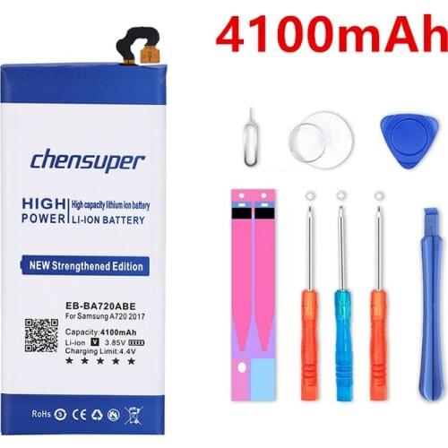 Chensuper 4100mAh EB-BA720ABE Battery for Samsung Galaxy A7 2017 / SM-A720 A720F A720S Galaxy J7 Pro SM-J730F / J7 2017