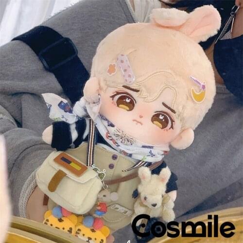 Cosmile Handmade Kpop Star Jungkook Rabbit Ear Plush 20cm Doll Body Stuffed Toy Cotton Soft Cute New C QC