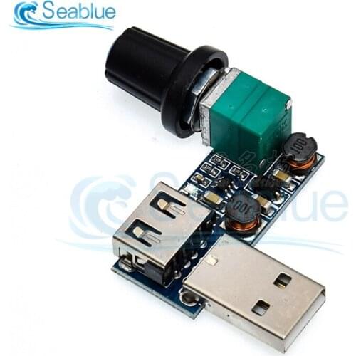 DC 5V USB Fan Governor Wind Speed Controller Regulator with Switch Speed Module Fan Governor Volume Regulator Drop Shipping