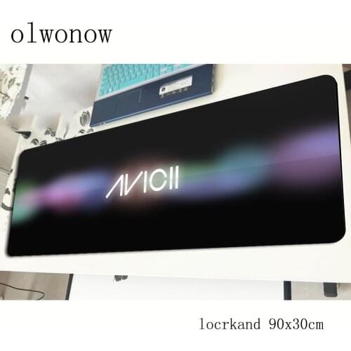 Avicii pad mouse High quality computador gamer mouse pad 90x30cm padmouse big mousepad ergonomic gadget office desk mats