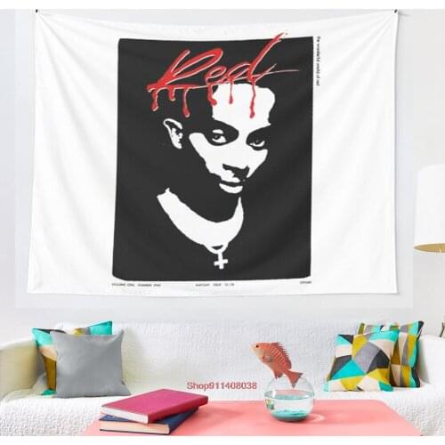 Whole Lotta Red Playboi Carti tapestry Coverlet Curtain Blanket Bedding Sheet Towel Throw Window Curtain Tapestries