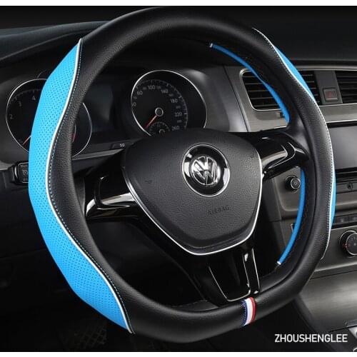 ZHOUSHENGLEE Microfiber Leather Car Steering Wheel Cover For Mazda 2 3 5 6 7 8 CX3 CX5 CX7 CX98 CX9 MX5 MX7 RF Version