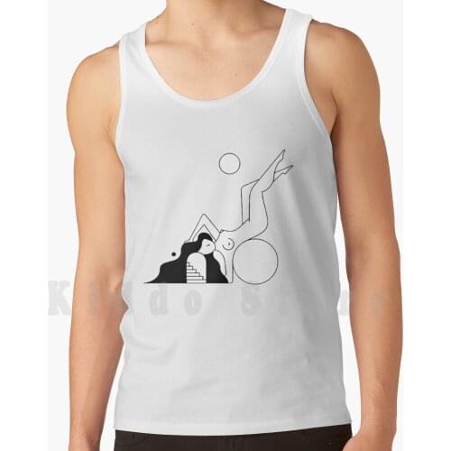 Girl Lying Down tank tops vest sleeveless Style Fashion Lie Adult Young Beauty Female Pretty Beautiful Model Girls