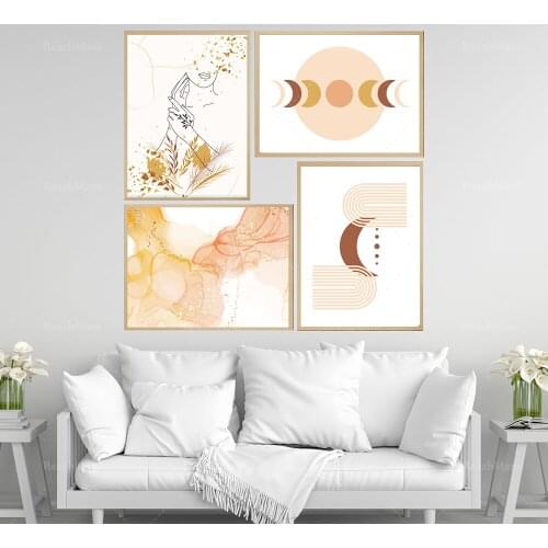 Minimalist Wall Art Posters | Boho Minimalist, Living Room, Bedroom, Office Décor