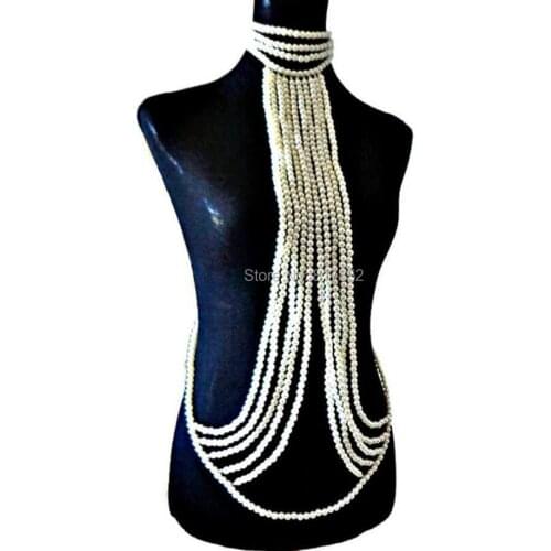 Fashion Women Layers Imitation Pearls Beads Necklace Chains Jewelry More Colors Beads Jewelry WRPE45