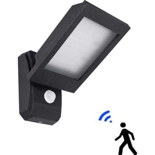 Human body induction LED outdoor wall light adjustable angle external wall waterproof garden courtyard lighting road light