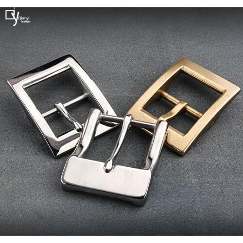 New brass stainless steel belt buckle heavy buckle belt pin buckle 304 stainless steel mens Belt Buckle