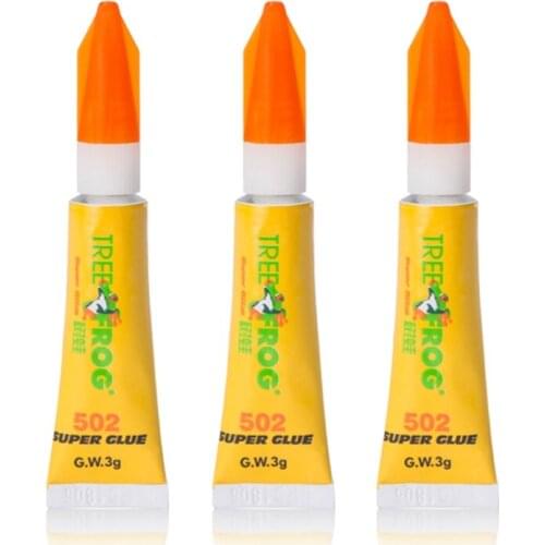 3pcs Liquid Super Glue 502 Instant Strong Bond Leather Cyanoacrylate Adhesive Glue for Wood Rubber Metal Wholesale